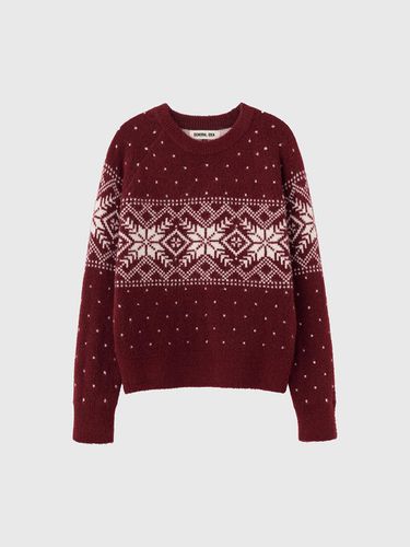 Wool Nordic Pullover [BURGUNDY] / WBD4L05563 - GENERAL IDEA - Modalova