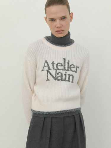 ESSENTIAL SAGE LOGO KNIT (T - 6952) - Atelier Nain - Modalova