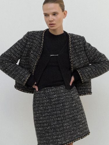 CHAIN SET UP TWEED JACKET (JK - 2994) - Atelier Nain - Modalova