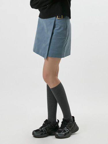 R24LRSK017] Corduroy mini wrap skirt - racoco - Modalova