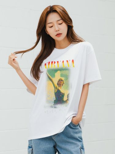 Alvin Claw NIRVANA Oversized Fit Short-Sleeved T-S - alvinclo - Modalova