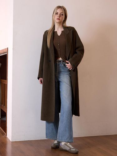 STANDARD HANDMADE COAT - KHAKI - LE STUDIO - Modalova