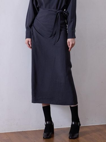 ALL RAP STRAIGHT SKIRT - DARK GREY - LE STUDIO - Modalova