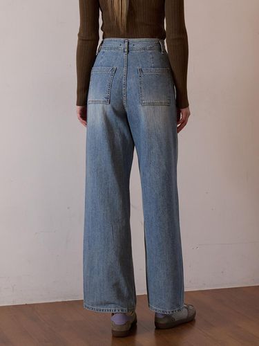 VINTAGE WORTHING WIDE DENIM - BLUE - LE STUDIO - Modalova