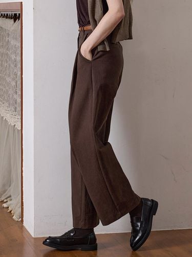 COTTON CHINO PANTS - BROWN - LE STUDIO - Modalova