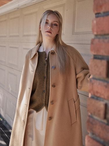 OVERFIT HANDMADE TRENCH COAT - BEIGE - LE STUDIO - Modalova