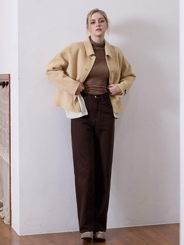 HANDMADE SINGLE JACKET - BEIGE - LE STUDIO - Modalova