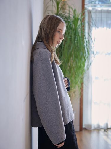 HANDMADE SINGLE JACKET - GREY - LE STUDIO - Modalova