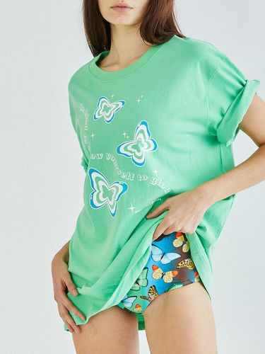 Glowing Butterflies T - shirts - Melon green - DELIGHTPOOL - Modalova