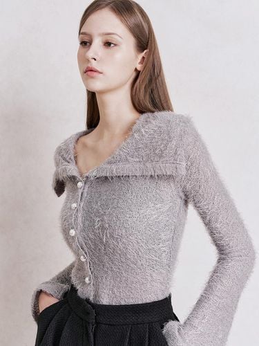 Aaron Fur Top (Grey) - GRACE U - Modalova