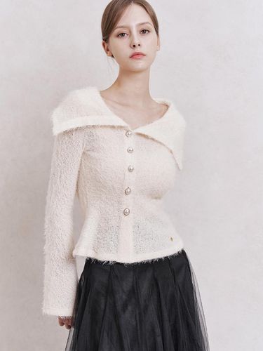 Aaron Fur Top (Cream) - GRACE U - Modalova