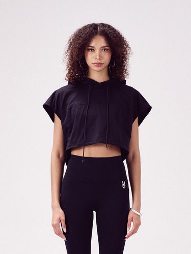 String Crop Hoodie - UUUUP - Modalova
