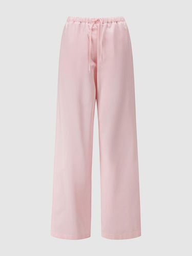Cotton Blend String Waistband Wide Pants (NAFU3-WPL070) - comgen - Modalova