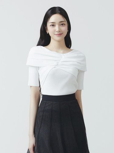 ITSMYSHA Textured Block Rib Knit Top ITO5KPO850 (2COLOR) - IT MICHAA - Modalova