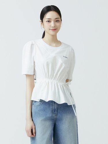 ITSMYSHA Textured Block String T-shirt ITO5WTS100 (2COLOR) - IT MICHAA - Modalova