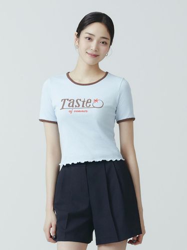 ITSMYSHA Color Block Print T-Shirt (ITO5WTS110) - IT MICHAA - Modalova