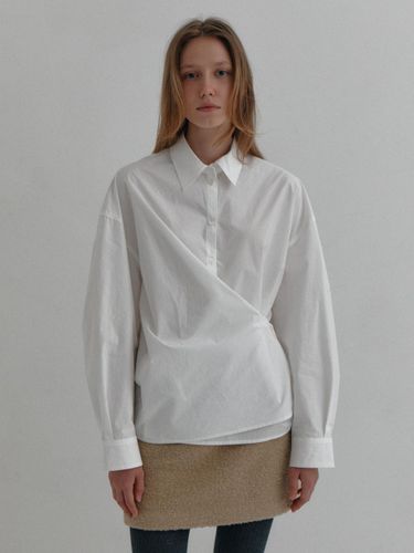 Unbalanced String Shirt (2Color) - PEBBLEM - Modalova