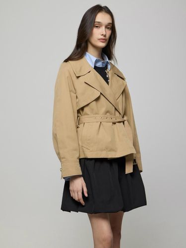 Short Trench Coat [BE] (D251MSI201) - DEWL - Modalova