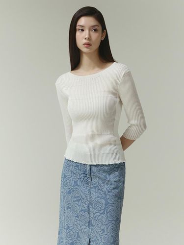 Ribbed Knit Pullover Sweater (ITP3KPO750) (3COLOR) - IT MICHAA - Modalova