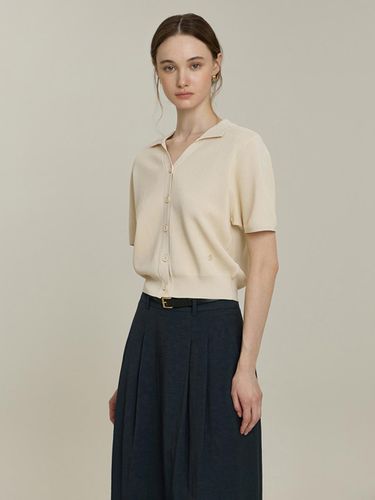 V-Neck Collar Cardigan (ITP4YCD870) (2COLOR) - IT MICHAA - Modalova