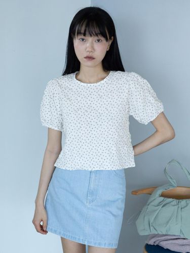 BLOOMING PUFF CROP BLOUSE - 3.3 FIELDTRIP - Modalova