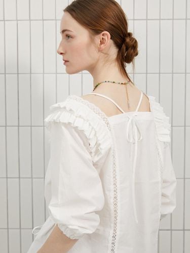 Ruffle Square Neck Blouse - Iannmore - Modalova