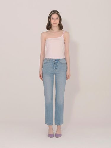 Lace Trimming One Shoulder Camisole - iCE GARDEN - Modalova