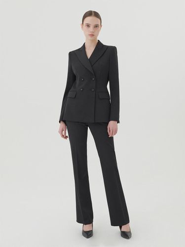 SIGNATURE FLARED TROUSERS [BLACK] - TOYKEAT - Modalova
