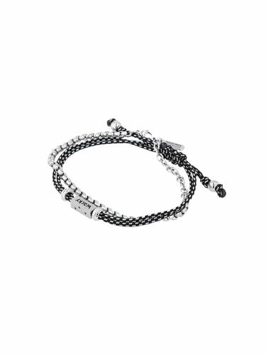 Leather String Bracelet [Silver] - Wacky Willy - Modalova