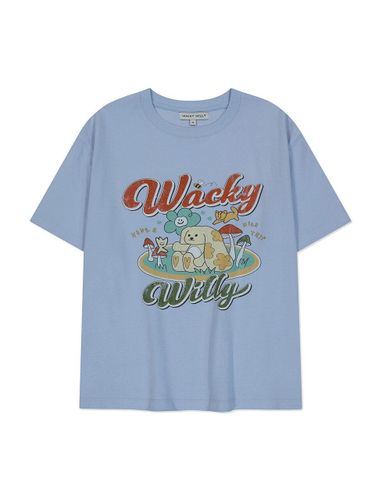 ★Wacky WiLLy★ Shining Leo Shirring Crop Short Sleeve T-Shi Wacky Willy Shirt for Women | Modalova