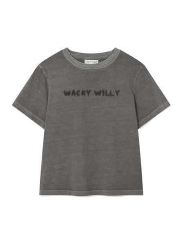 ★Wacky WiLLy★ Women's Logo Ringer Crop Short Sleeve T-Shir Wacky Willy Short Sleeve T-Shirt for Women | Modalova