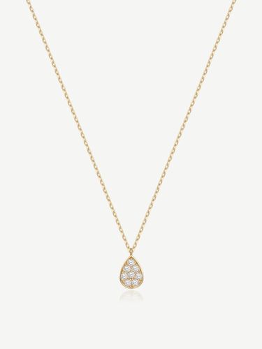 K Pave Pear Pendant Necklace - BARA DU - Modalova