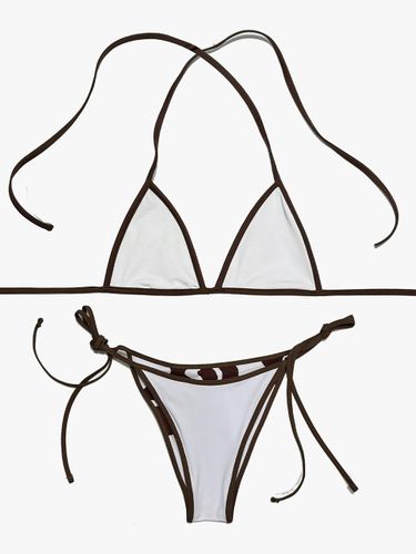 Zoe Triangle Bikini [Mocha Splash] - AMUN - Modalova