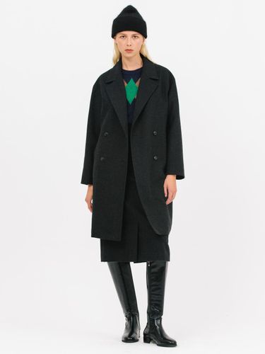 Double Wool Coat [Black] - Jun by Jun k. - Modalova