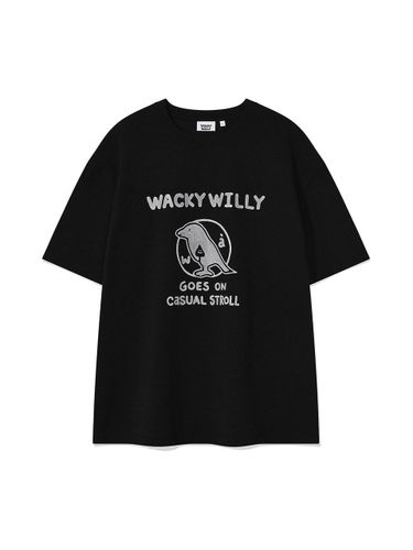 ★Wacky WiLLy★ Women's Lily Wafen Short Sleeve T-Shirt Blac MUSINSA | WACKY WILLY Women's Lily Wafen Short Sleeve T