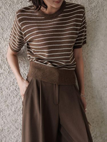 Striped Boucl Knit Sweater - MEMUA - Modalova