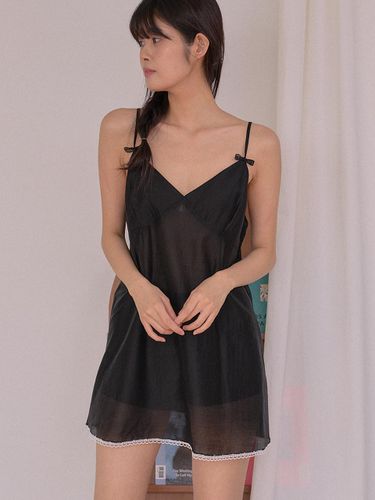 Ethereal Lace Bustier Sheer Dress [] - SORRY TOO MUCH LOVE - Modalova