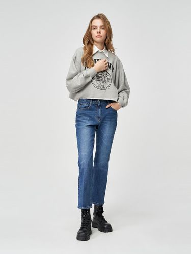 Slim Boot-Cut Denim Pants - SJYP - Modalova