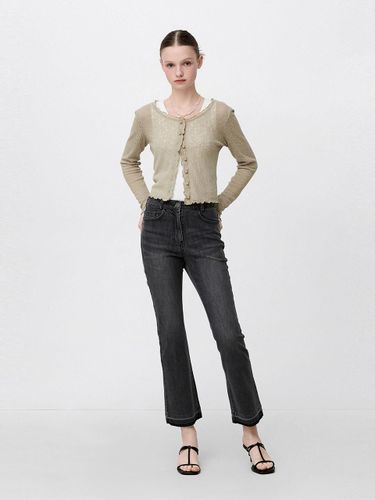 Semi Boot-Cut Denim Pants () - SJYP - Modalova