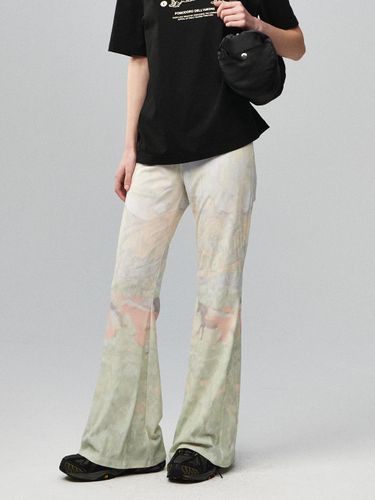 新品　KIJUN Print Flared Pants Print Blue MUSINSA | KIJUN Print Flared Pants Print Blue