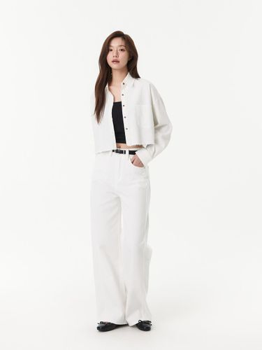 Crop Pocket Blouse (PR2WB831) - PLASTIC ISLAND - Modalova