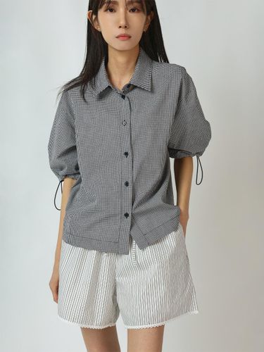 Reant Check String Short-Sleeve Shirt (DDT0239) - URBANIA - Modalova
