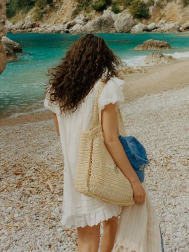 【DUNST】CRINKLED LEATHER TOTE BAG CREAM 9a17e26aDAKADA_20212_20_289_29
