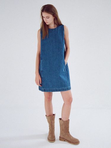 FACADE PATTERN ♥ Textured Cotton Sleeveless FACADE PATTERN Dress for Women | Modalova
