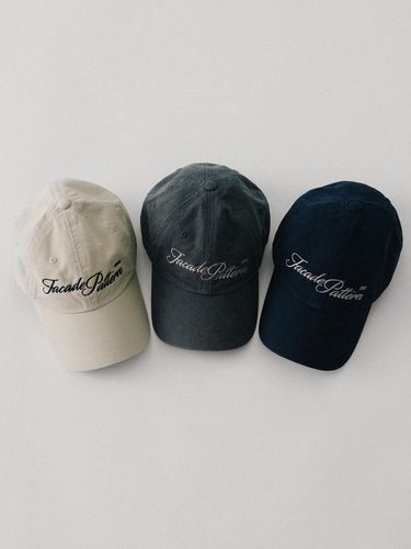 Washed Cotton Ball Cap - FACADE PATTERN - Modalova