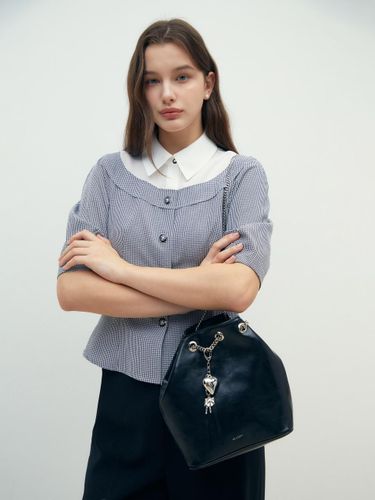 Color Block Peplum Blouse (GR4A0BL841) - JJ JIGOTT - Modalova