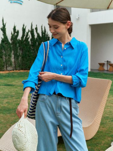 Modern Crop 2 Blouse (PBE03S-WBLW010) - Pigment - Modalova