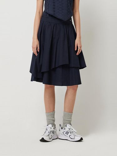 SIS Ace Layered Unbalanced Midi Skirt (SASK91531DN) - Sisley - Modalova