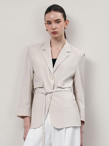 Belted Two-Button Single Jacket (YR2025JK78) - Shemesh - Modalova