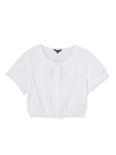 Lace Frill Crop Blouse (AR2WB571) - LAP - Modalova